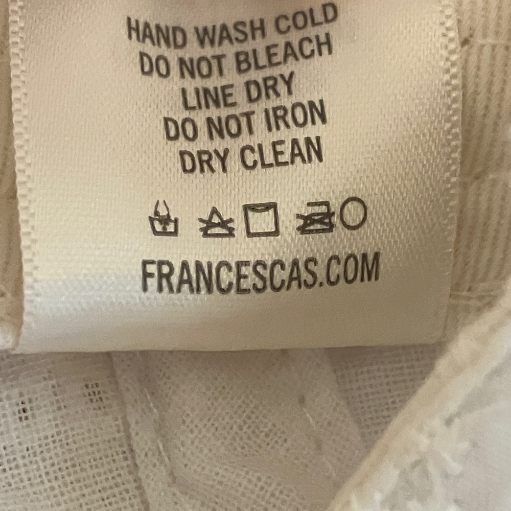 Francesca's Collections White Eyelet Cap - Picture 2 of 4